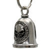 MLB9117 Live Free Hardcore Motorcycle Good Luck Bell w/ Key Ring-Key Chain Accessory for Bikers - HighwayLeather