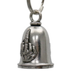 MLB9121 Middle Finger Motorcycle Good Luck Bell w/ Key Ring-Key Chain Accessory for Bikers - HighwayLeather