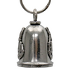 MLB9121 Middle Finger Motorcycle Good Luck Bell w/ Key Ring-Key Chain Accessory for Bikers - HighwayLeather