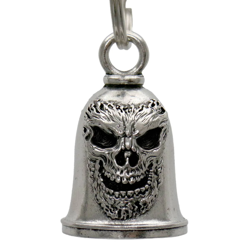 MLB9136 Shredder Motorcycle Good Luck Bell w/ Key Ring-Key Chain Accessory for Bikers - HighwayLeather