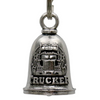 MLB9146 Trucker Motorcycle Good Luck Bell w/ Key Ring-Key Chain Accessory for Bikers - HighwayLeather