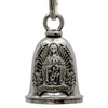 MLB9150 Virgin Mary Motorcycle Good Luck Bell w/ Key Ring-Key Chain Accessory for Bikers - HighwayLeather
