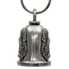 MLB9150 Virgin Mary Motorcycle Good Luck Bell w/ Key Ring-Key Chain Accessory for Bikers - HighwayLeather