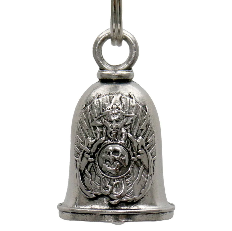 MLB9153 Wizzard Motorcycle Good Luck Bell w/ Key Ring-Key Chain Accessory for Bikers - HighwayLeather