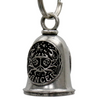MLB9157 Zodiac Cancer Motorcycle Good Luck Bell w/ Key Ring-Key Chain Accessory for Bikers - HighwayLeather