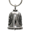 MLB9159 Zodiac Gemini Motorcycle Good Luck Bell w/ Key Ring-Key Chain Accessory for Bikers - HighwayLeather