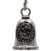 MLB9162 Zodiac Pisces Motorcycle Good Luck Bell w/ Key Ring-Key Chain Accessory for Bikers - HighwayLeather