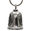 MLB9162 Zodiac Pisces Motorcycle Good Luck Bell w/ Key Ring-Key Chain Accessory for Bikers - HighwayLeather