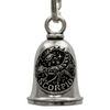 MLB9164 Zodiac Scorpio Motorcycle Good Luck Bell w/ Key Ring-Key Chain Accessory for Bikers - HighwayLeather