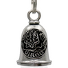 MLB9166 Zodiac Virgo Motorcycle Good Luck Bell w/ Key Ring-Key Chain Accessory for Bikers - HighwayLeather