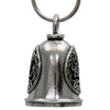MLB9166 Zodiac Virgo Motorcycle Good Luck Bell w/ Key Ring-Key Chain Accessory for Bikers - HighwayLeather