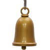 MLB9167 Antique Gold Motorcycle Good Luck Bell w/ Key Ring-Key Chain Accessory for Bikers - HighwayLeather