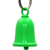 MLB9168 Neon Green Motorcycle Good Luck Bell w/ Key Ring-Key Chain Accessory for Bikers - HighwayLeather