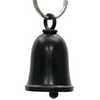 MLB9170 Black Motorcycle Good Luck Bell w/ Key Ring-Key Chain Accessory for Bikers - HighwayLeather