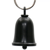 MLB9170 Black Motorcycle Good Luck Bell w/ Key Ring-Key Chain Accessory for Bikers - HighwayLeather