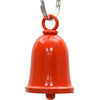 MLB9171 Orange Motorcycle Good Luck Bell w/ Key Ring-Key Chain Accessory for Bikers - HighwayLeather
