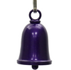 MLB9173 Glitter Purple Motorcycle Good Luck Bell w/ Key Ring-Key Chain Accessory for Bikers - HighwayLeather