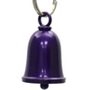 MLB9173 Glitter Purple Motorcycle Good Luck Bell w/ Key Ring-Key Chain Accessory for Bikers - HighwayLeather