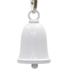 MLB9175 White Motorcycle Good Luck Bell w/ Key Ring-Key Chain Accessory for Bikers - HighwayLeather