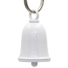 MLB9175 White Motorcycle Good Luck Bell w/ Key Ring-Key Chain Accessory for Bikers - HighwayLeather
