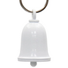 MLB9175 White Motorcycle Good Luck Bell w/ Key Ring-Key Chain Accessory for Bikers - HighwayLeather