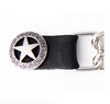 MLA1001 Western Star Medallion Vest Extender - Double Chrome Chains Genuine Leather 6.5" Extension MLA1001-Single - HighwayLeather