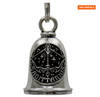 MLB9163 Zodiac Sagittarius Motorcycle Good Luck Bell w/ Key Ring-Key Chain Accessory for Bikers - HighwayLeather