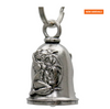 MLB9128 Pin Up Motorcycle Good Luck Bell w/ Key Ring-Key Chain Accessory for Bikers Shipping calculated at checkout. - HighwayLeather