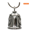 MLB9128 Pin Up Motorcycle Good Luck Bell w/ Key Ring-Key Chain Accessory for Bikers Shipping calculated at checkout. - HighwayLeather