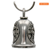MLB9142 St Christopher Motorcycle Good Luck Bell w/ Key Ring-Key Chain Accessory for Bikers - HighwayLeather