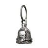 MLB9045 'Helmet Skull' Motorcycle Good Luck Bell | Key Chain Accessory for Bikers - HighwayLeather