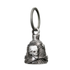 MLB9045 'Helmet Skull' Motorcycle Good Luck Bell | Key Chain Accessory for Bikers - HighwayLeather