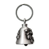 MLB9053 'Bull Dog & Bike' Motorcycle Good Luck Bell | Key Chain Accessory for Bikers - HighwayLeather