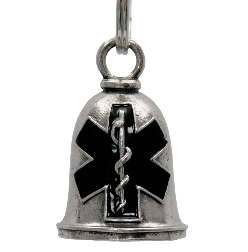 MLB9060 EMT Nurse Motorcycle Good Luck Bell w/ Key Ring-Key Chain Accessory for Bikers - HighwayLeather