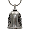 MLB9061 Fire Dept Motorcycle Good Luck Bell w/ Key Ring-Key Chain Accessory for Bikers - HighwayLeather