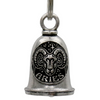 MLB9156 Zodiac Aries Motorcycle Good Luck Bell w/ Key Ring-Key Chain Accessory for Bikers - HighwayLeather