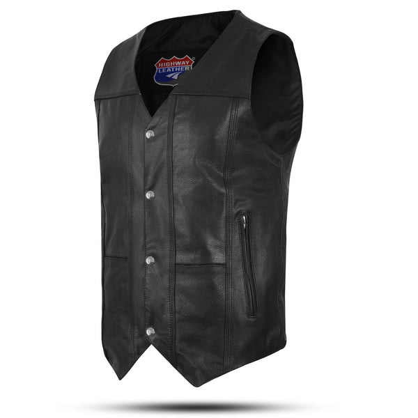 V_Neck_leather_vest_for_motorc