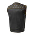 YELLOW FIM049DM | Hornet - Men's Club Style Leather Vest - HighwayLeather