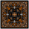 Hot Leathers BAB1069 Orange Paisley Skulls Bandana