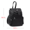 HL80510BLACK - Leather Backpack Handcrafted - HighwayLeather