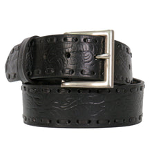 Hot Leathers BLA1123 Embossed Leather Belt with Lacing