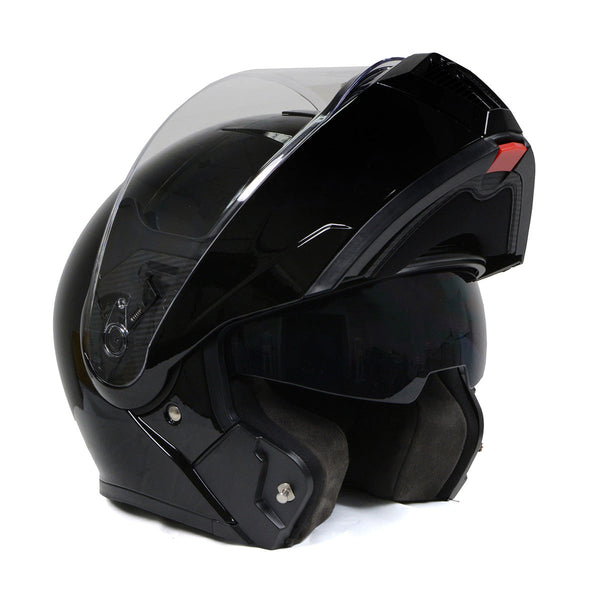 Milwaukee Helmets MPH9813DOT Gloss Black 'Menace' Advanced