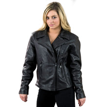 Milwaukee Leather SH7023 Women's 'Braided' Black Leather Jacket with Studs
