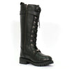 Hot Leathers BTL1007 Ladies Black Knee High Wild Roses Leather Boots