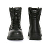 Hot Leathers BTM1012 Men's Black Leather Swat Style Lace Up Boots with Zippers