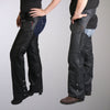 Hot Leathers CHM1001 Best Selling Black Fully Lined Unisex Leather Chaps