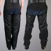 Hot Leathers CHM1005 Best Quality Fully Lined Unisex Black Leather Chaps