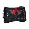 Hot Leathers CPE2001 Reflective Heart with Studs Clip Pouch-8â€X5â€X1â€