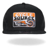 Hot Leathers CYA1004 Official Cycle Source Magazine Stripes Logo Snapback Hat