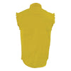 Milwaukee Leather DM4008 Men's Yellow Lightweight Sleeveless Denim Shirt